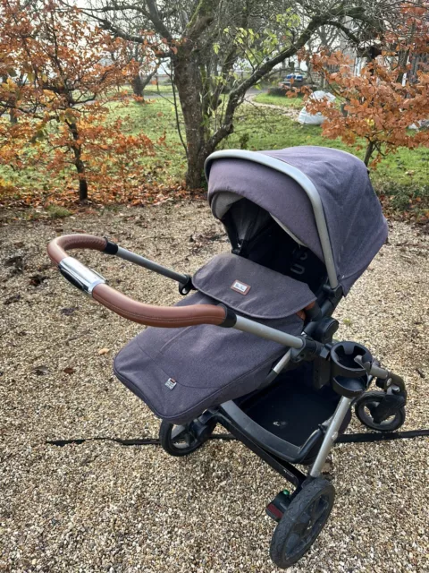 Silver Cross Wave Double Zinc Pram Pushchair Used