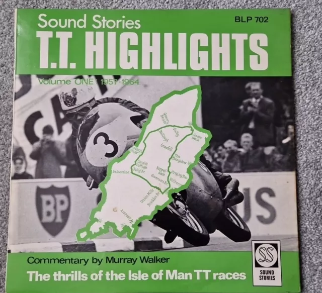 Sound Stories - Isle Of Man Tt Highlights Lp - Murray Walker - 1957-1964