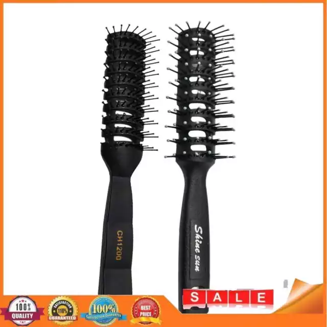 Ribs Comb Hairbrush Hairdressing Massage Hair Brush Salon Barber Styling Tool