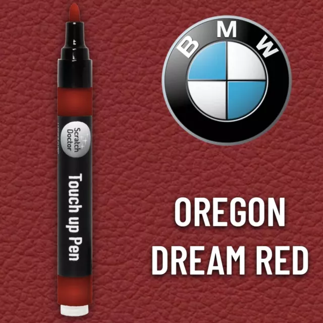 RED Leather Paint Touch Up Pen 15ml scratches & small marks on