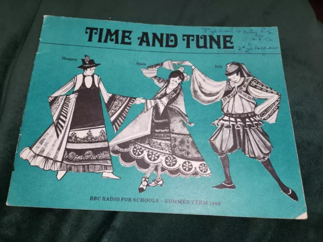 Time And Tune Sheet Music - BBC Radio For Schools - Summer Term 1969