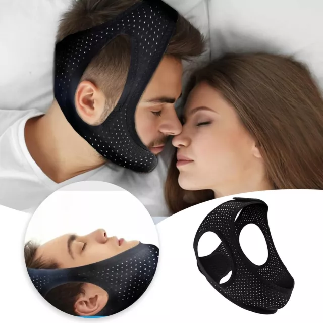 Stop Snoring Chin Strap Anti Snore Sleep Apnea Belt Device Solutions