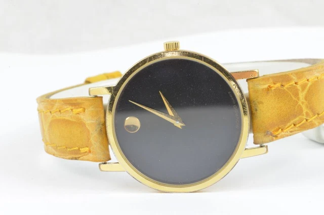 Movado Orologio Donna 32MM Acciaio Museum Raro Quarzo 87-45-862 Vintage