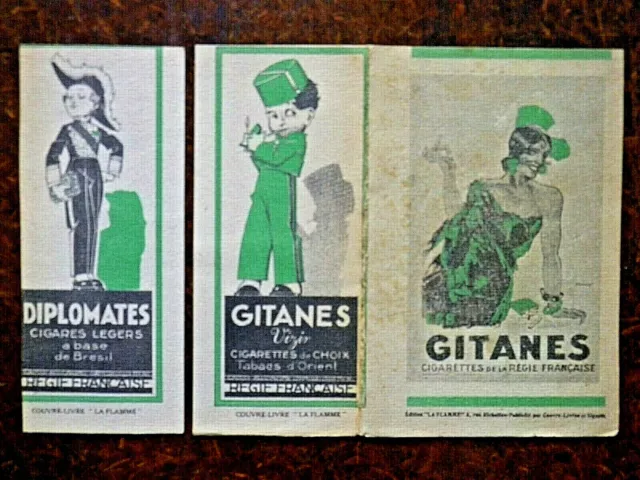 Publicité papier Gitanes Vizir, cigares légers, cigarettes de la regie française
