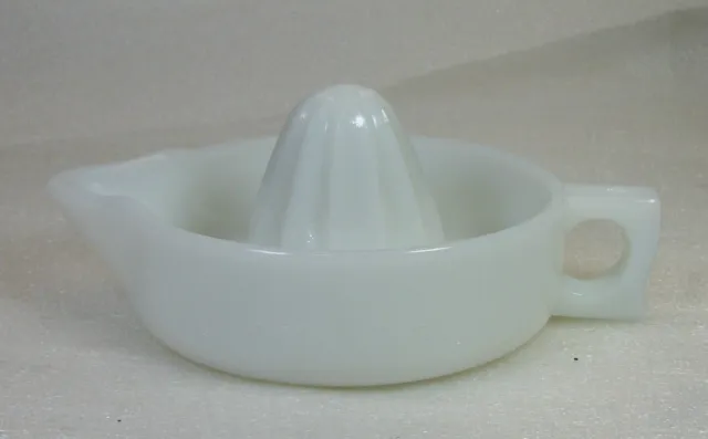 Vintage Collectible Sunkist Milk Glass Reamer / Juicer Pat. No 68764 Made in USA