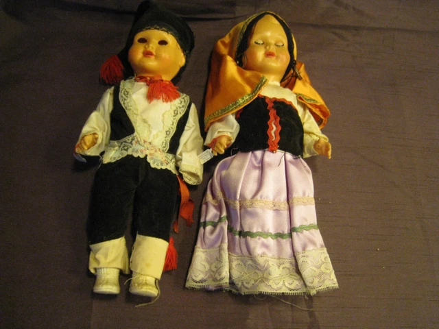 N°2 POUPÉE PETITCOLLIN alsacienne années 1940/50 celluloïd 27cm EUR 49,90 - FR