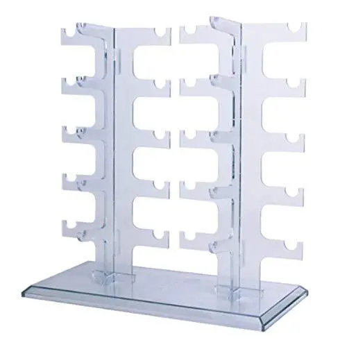 1 X Sunglasses Rack Sunglasses Holder Glasses Display Stand, Water Clear