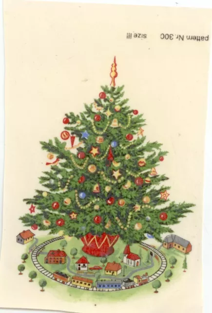 Calcomanías de árbol de Navidad tobogán de agua de cerámica 13 3-1/2