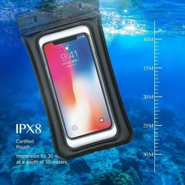 Wasserdichte Hülle Unterwasser Handyabdeckung Trockentasche Universal Etui für Smartphones