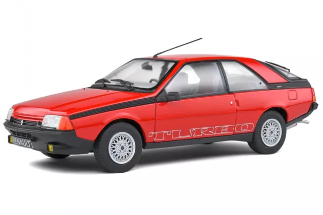 Renault Fuego Turbo 1980 rouge véhicule miniature S1806401 Solido 1:18