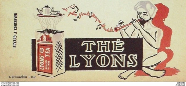 Buvard LYONS Thé