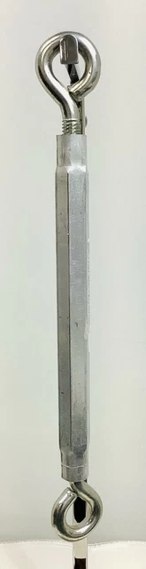 National Hardware Eye to Eye Turnbuckle in Zinc plated Tool, Size 3/8" x 16"