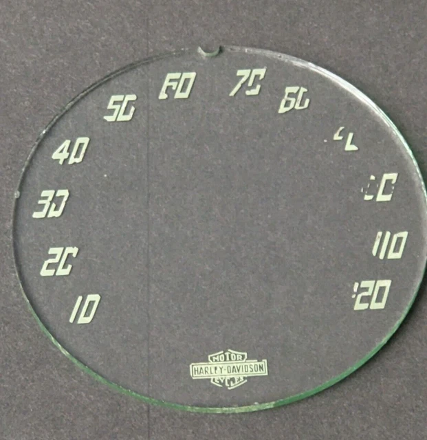 VINTAGE C. 194852 Harley Davidson motorcycle Speedometer glass bezel