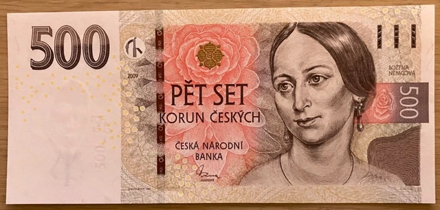 CZECH REPUBLIC 500 Korun P-24b  2009 UNC