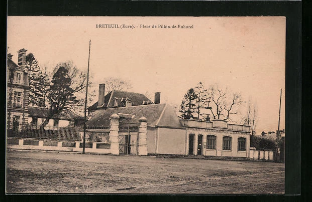 CPA Breteuil, Place de Pillon-de-Buhorel