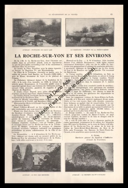 1930 La Roche-sur-Yon et ses Environs , Menhirs à Avrillé à Le Bernard Dolmen