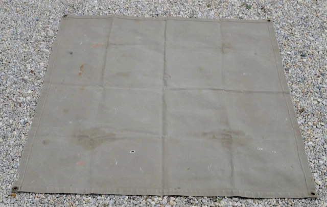 AUTOMOBILIA - RARE bâche galerie 4cv Renault années 50 - 118 x 113 cm