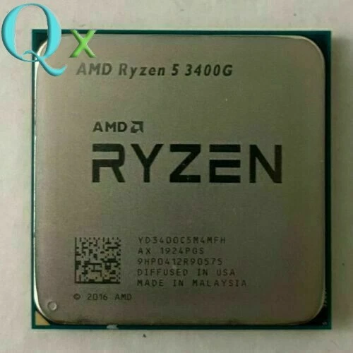 AMD RYZEN R5 3400G AM4 CPU Processor R5 3400G Zen+ Quad