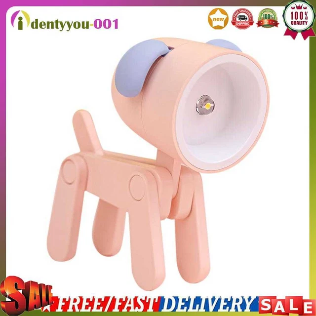 Dulces luces nocturnas para mascotas, lámparas de mesa plegables para perros, lámpara de protección ocular