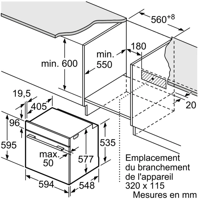 Neff Four intégrable 71l 60cm a pyrolyse inox 9