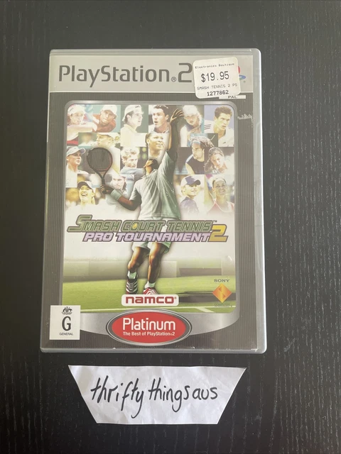 🇦🇺 Smash Court Tennis Pro Tournament 2 PlayStation Sony PS2 PAL FREE POST 🎾