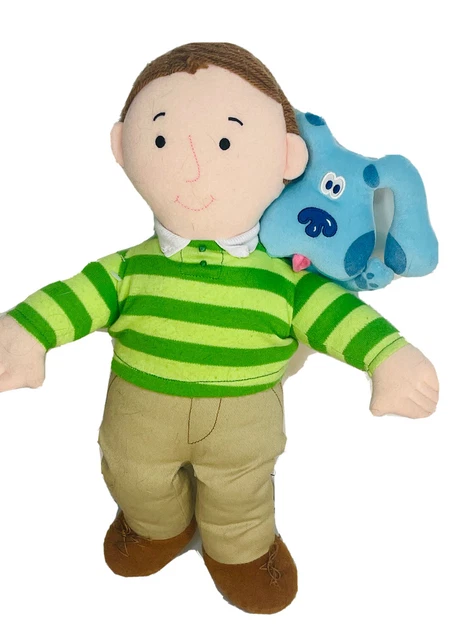 Vintage Eden Blues Clues Singing Steve & Barking Singing Blue 16" Soft Body 1999