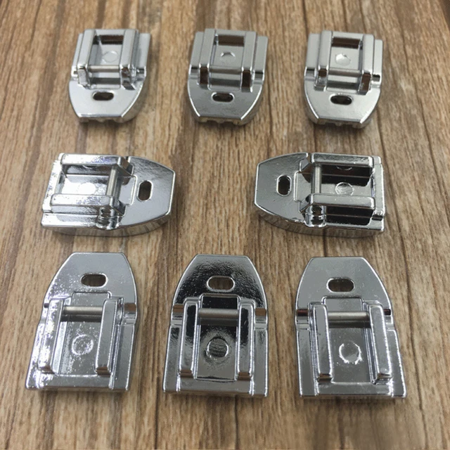 2 piezas máquina multifunción prensa de coser pies laminados