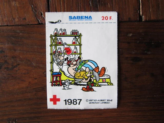 Carton Publicitaire Savane Astérix 1996 + 3 Aimants Frigo, Promotion, Occasion