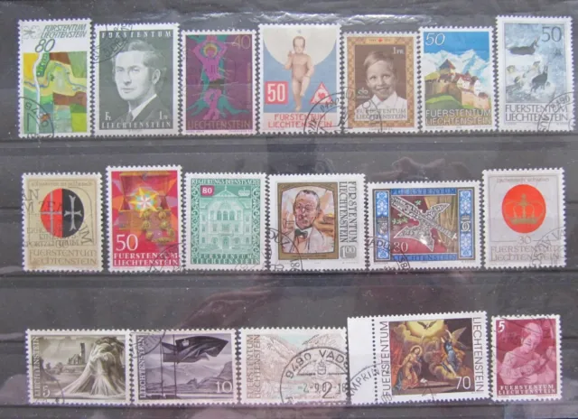 Briefmarken Fürstentum Liechtenstein Sammlung gestempelt