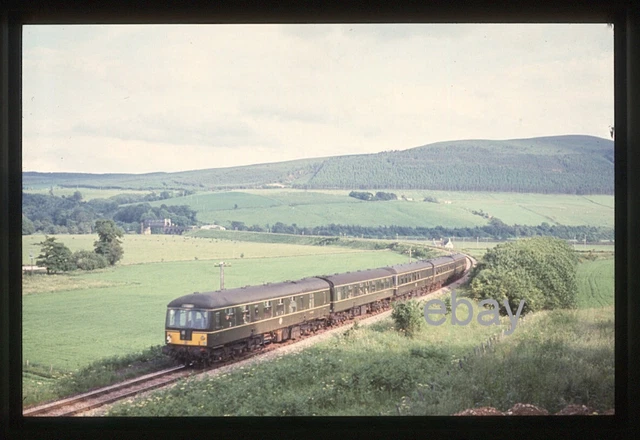 Photo Dmu Inverness 35MM SLIDE - Cravens DMU passing site of former Orton Jct w/Inverness ...