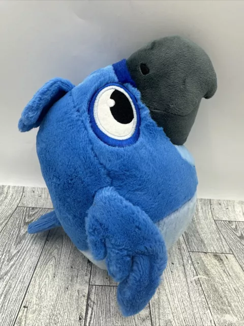 Commonwealth Angry Birds Rio Blu the Bird Macaw Plush Stuffed Animal Toy 2011 8"