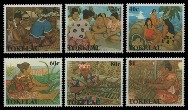 Tokelau 1990 - Mi-Nr. 171-176 ** - MNH - Traditionelles Handwerk