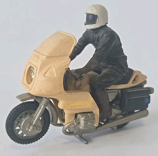 VINTAGE 1970'S BRITAINS Motorcycle Motorbike Police Polizei Rider BMW ...