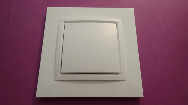 kallysta pop Plaque 1P Blanc Névé Hager WKN401