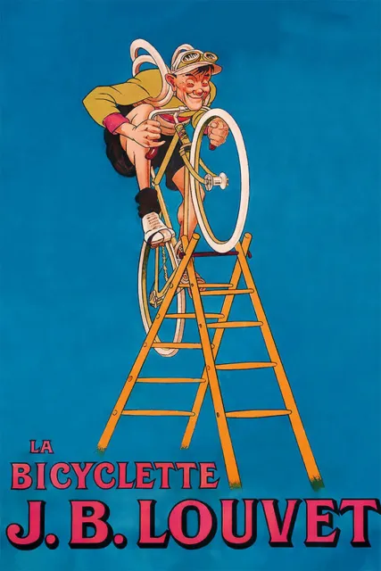 361603 Bicyclette Bicycle Ladder Sport Vintage Art Decor Print Poster Plakat