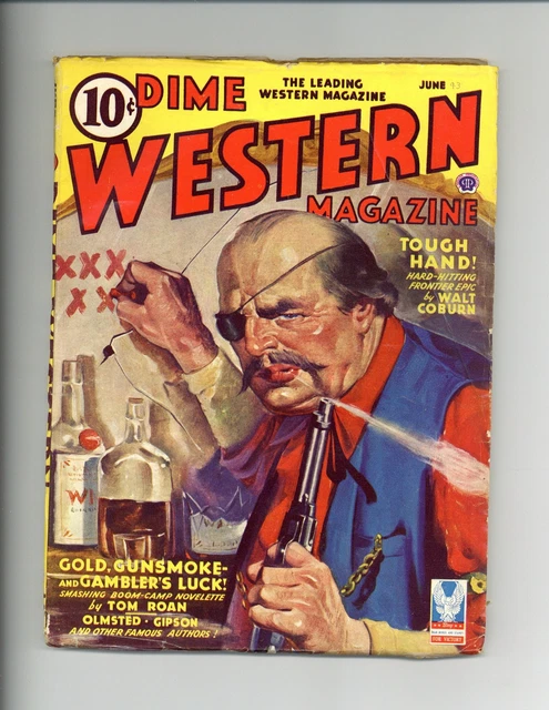 Dime Western Magazine Pulp Jun 1943 Vol. 36 #2 VG/FN 5.0