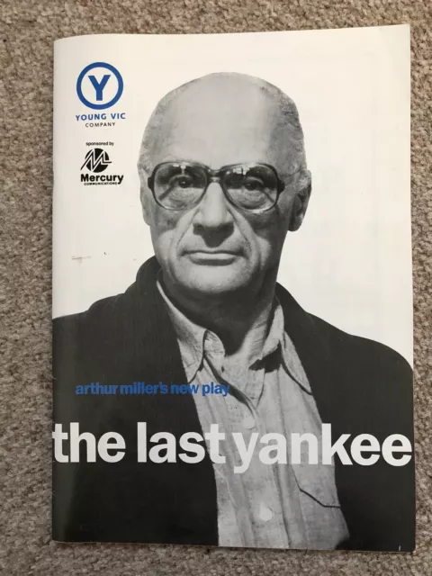 Arthur Miller The Last Yankee - UK Premiere Young Vic Theatre Programme 1993