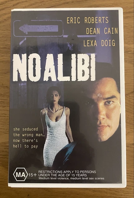 NO ALIBI VHS Rare Big Box Ex-Rental 1999 RockVale Film Video TESTED
