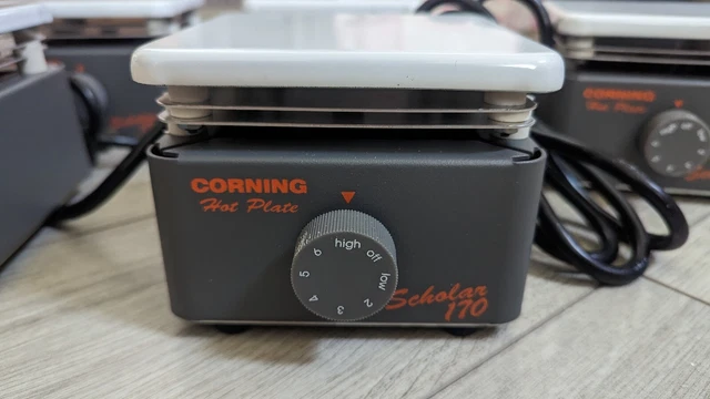 Corning Scholar 170 Laboratory Hot Plate 5" x 5" Ceramic Top 120 VAC 250 W