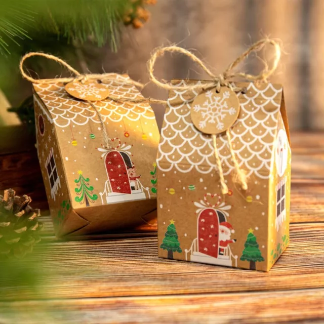 BRICOLAGE Boîte-cadeau Corde de chanvre Boîtes à biscuits  Fête de Noël