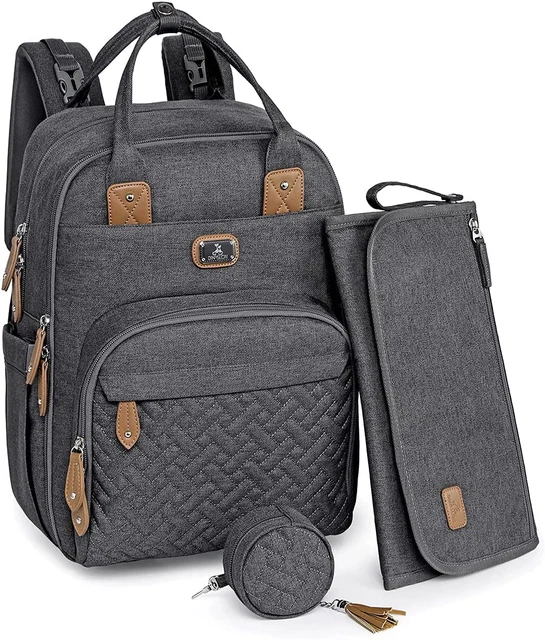 Changing Bag Backpack, Dikaslon Large Nappy Back Pack Multifunction Baby Bags