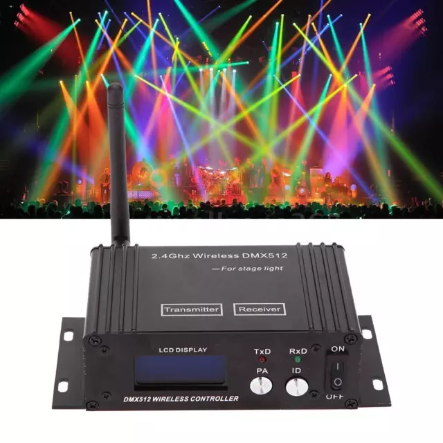 Répéteur récepteur émetteur sans fil 2,4 GHz DMX512 pour éclairage de scène DJ Party