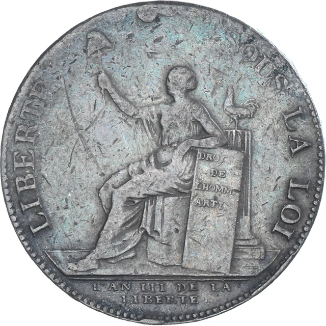 [#1162003] Münze, Frankreich, 2 Sols, 1791, Birmingham, Monneron, SGE+, Bronze,