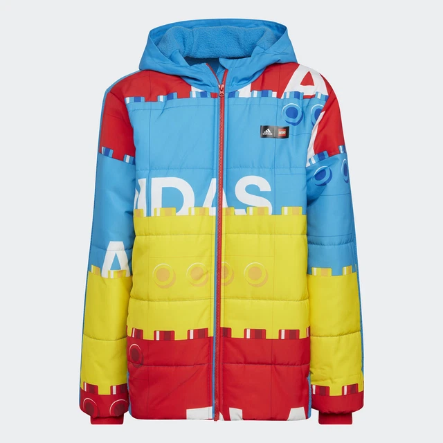 Kids Adidas x Lego U Lego W 2in1 Puffer Padded Jacket - Size Medium HM2228 $220