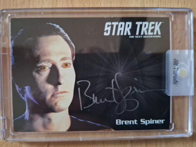 Star Trek TNG Limited Edition Autograph Card Brent Spiner