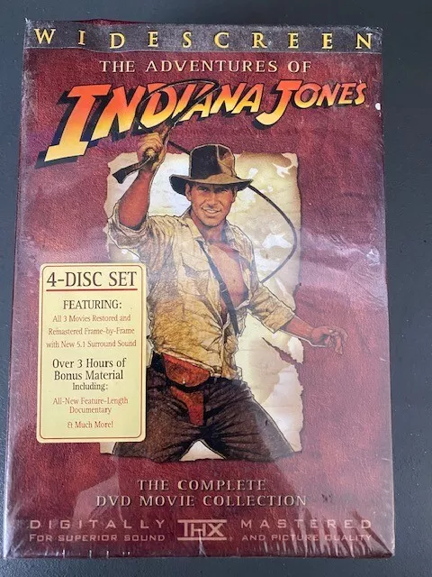 The Adventures of Indiana Jones Complete DVD Movie collection 4 disc set NEW