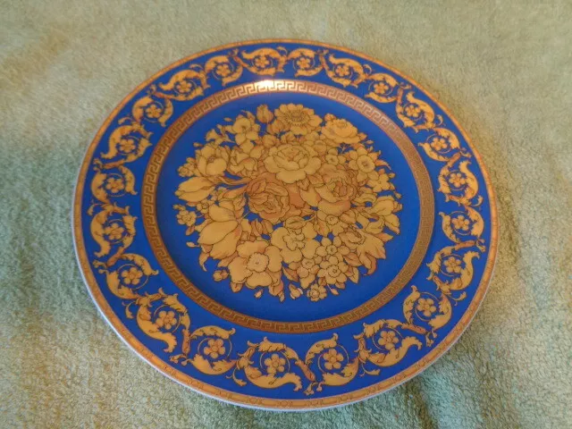 Frühstücksteller Floralia Blue 22 cm  Versace 25 Jahre von Rosenthal