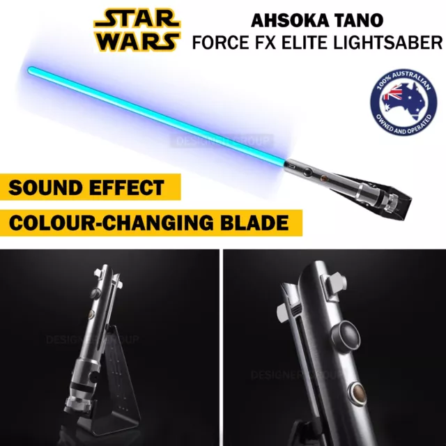 Star Wars Ahsoka Tano The Black Series Force FX Lightsaber 1:1 Life Size In Hand