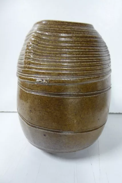 Vintage Signed John Crump 1984 Vase Pot Australian Mid Century Pottery Studio