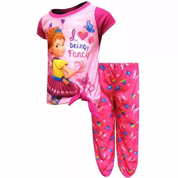 Disney Fancy Nancy 2 PC Short Sleeve Pajama Girl Size 6